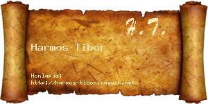Harmos Tibor névjegykártya