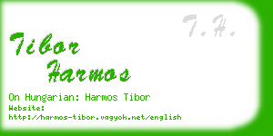 tibor harmos business card
